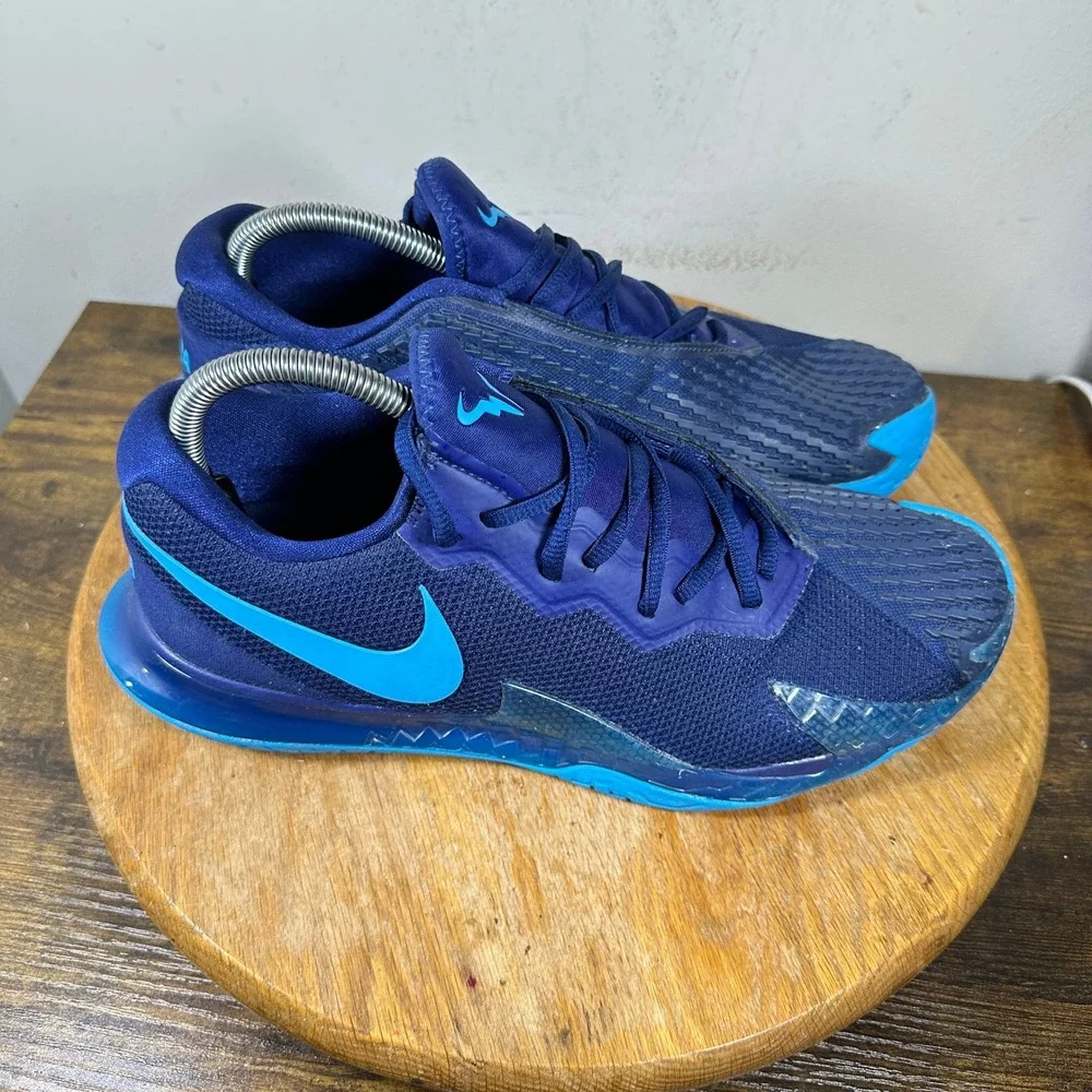 Nike Court Zoom Vapor Cage 4 Rafa Mens Tennis Shoes Blue DD1579-401 Size 9